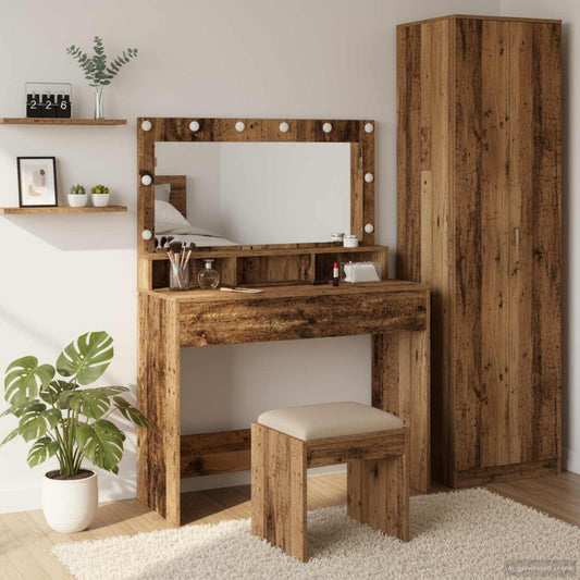 Sminkbord Gammalt Trä 100 x 41 x 135 cm