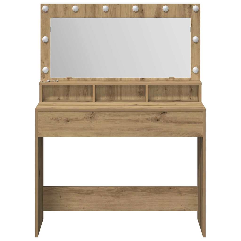 Sminkbord Artisan Ek 100 x 41 x 135 cm