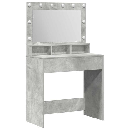 Sminkbord Betonggrå 75,5 x 41 x 135 cm
