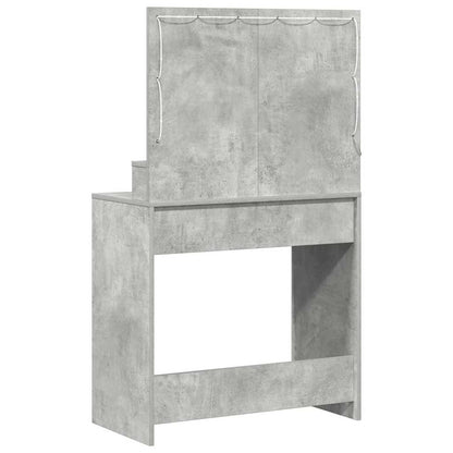 Sminkbord Betonggrå 75,5 x 41 x 135 cm