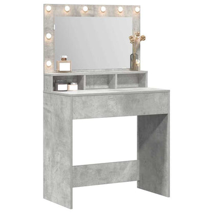 Sminkbord Betonggrå 75,5 x 41 x 135 cm