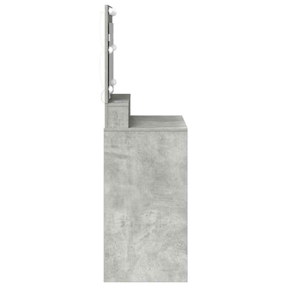 Sminkbord Betonggrå 75,5 x 41 x 135 cm