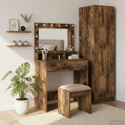 Sminkbord Rökfärgad Ek 75,5 x 41 x 135 cm