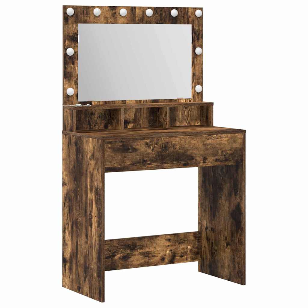 Sminkbord Rökfärgad Ek 75,5 x 41 x 135 cm