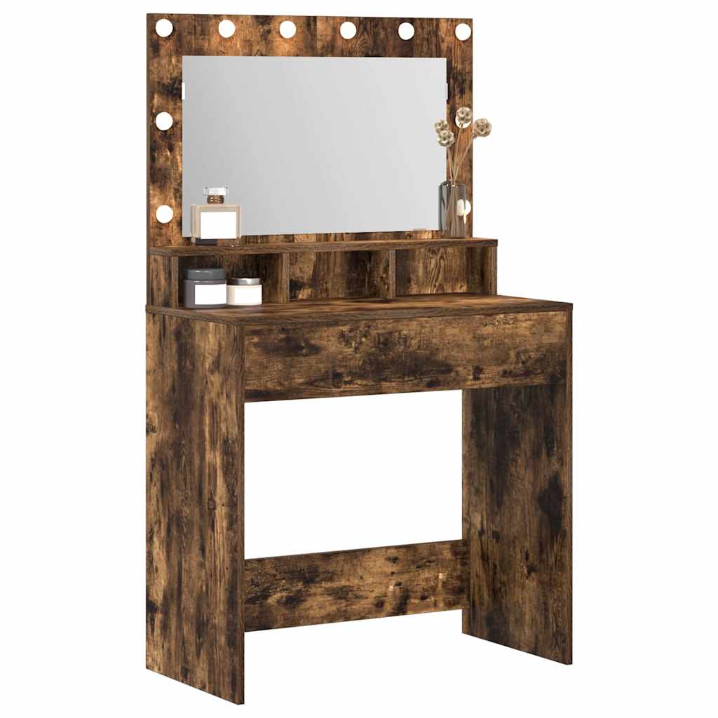 Sminkbord Rökfärgad Ek 75,5 x 41 x 135 cm