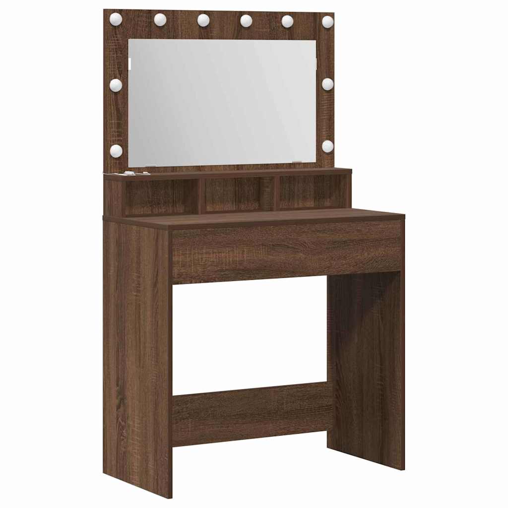 Sminkbord Brun Ek 75,5 x 41 x 135 cm