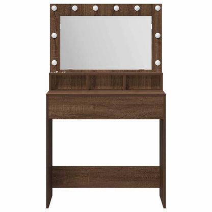 Sminkbord Brun Ek 75,5 x 41 x 135 cm