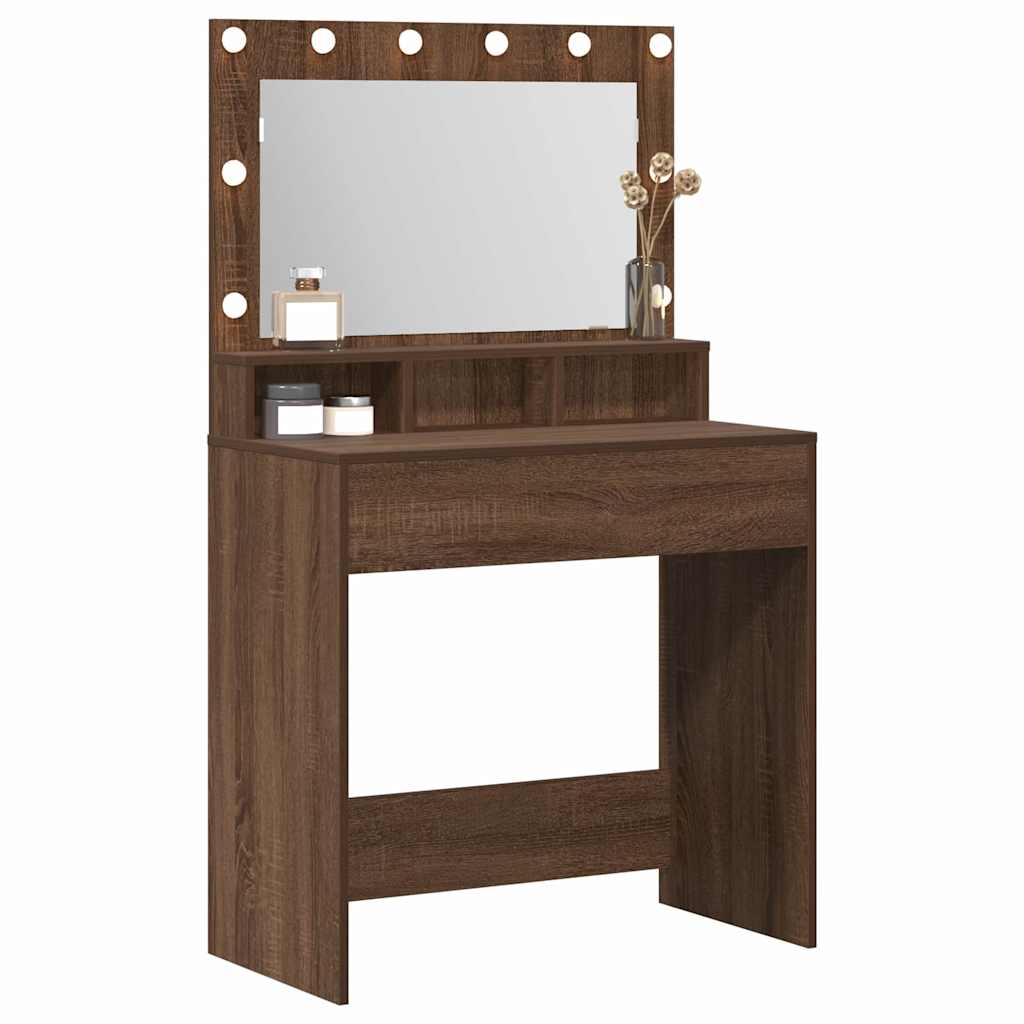 Sminkbord Brun Ek 75,5 x 41 x 135 cm
