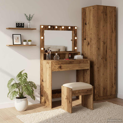 Sminkbord Gammalt Trä 75,5 x 41 x 135 cm