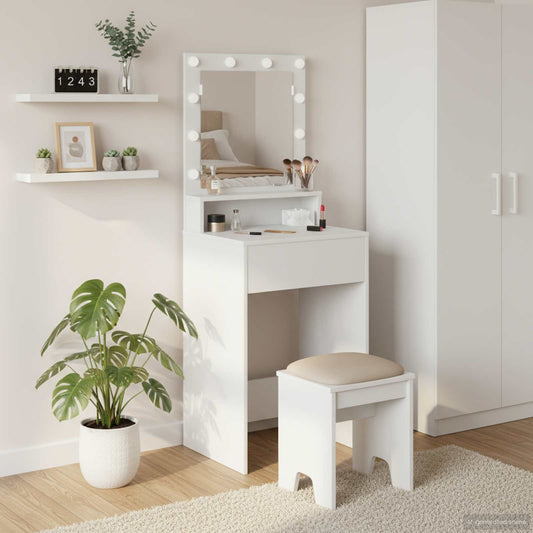 Sminkbord Vit 50 x 41 x 135 cm