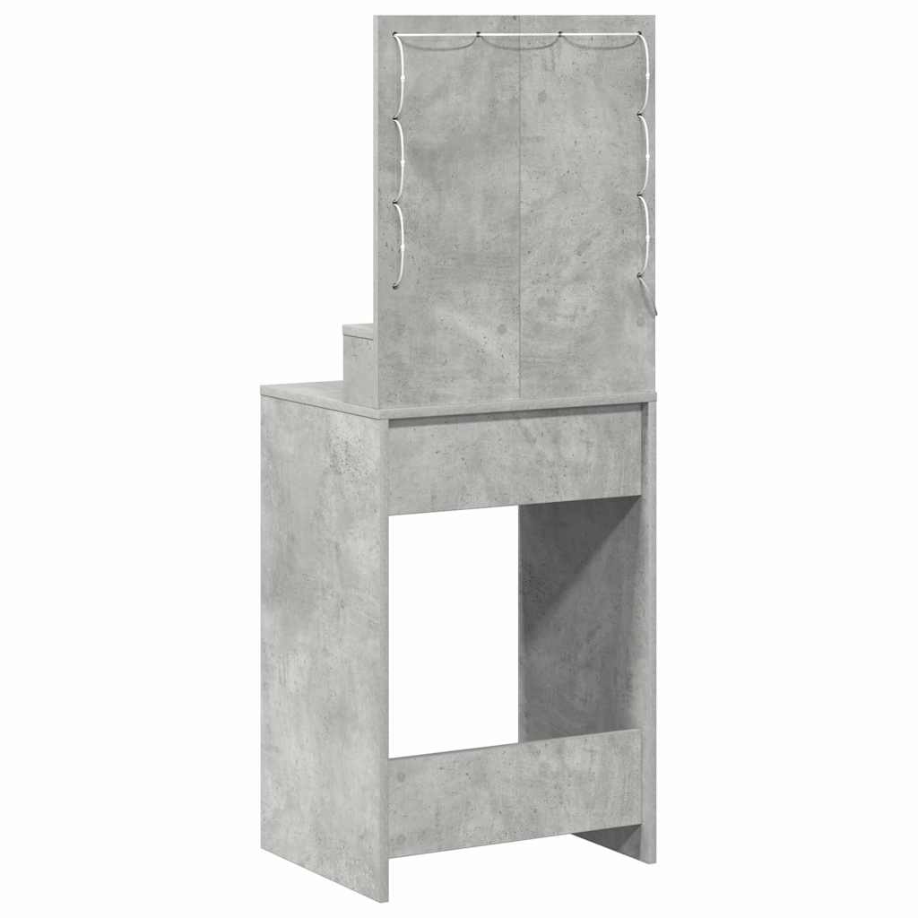 Sminkbord Betonggrå 50 x 41 x 135 cm