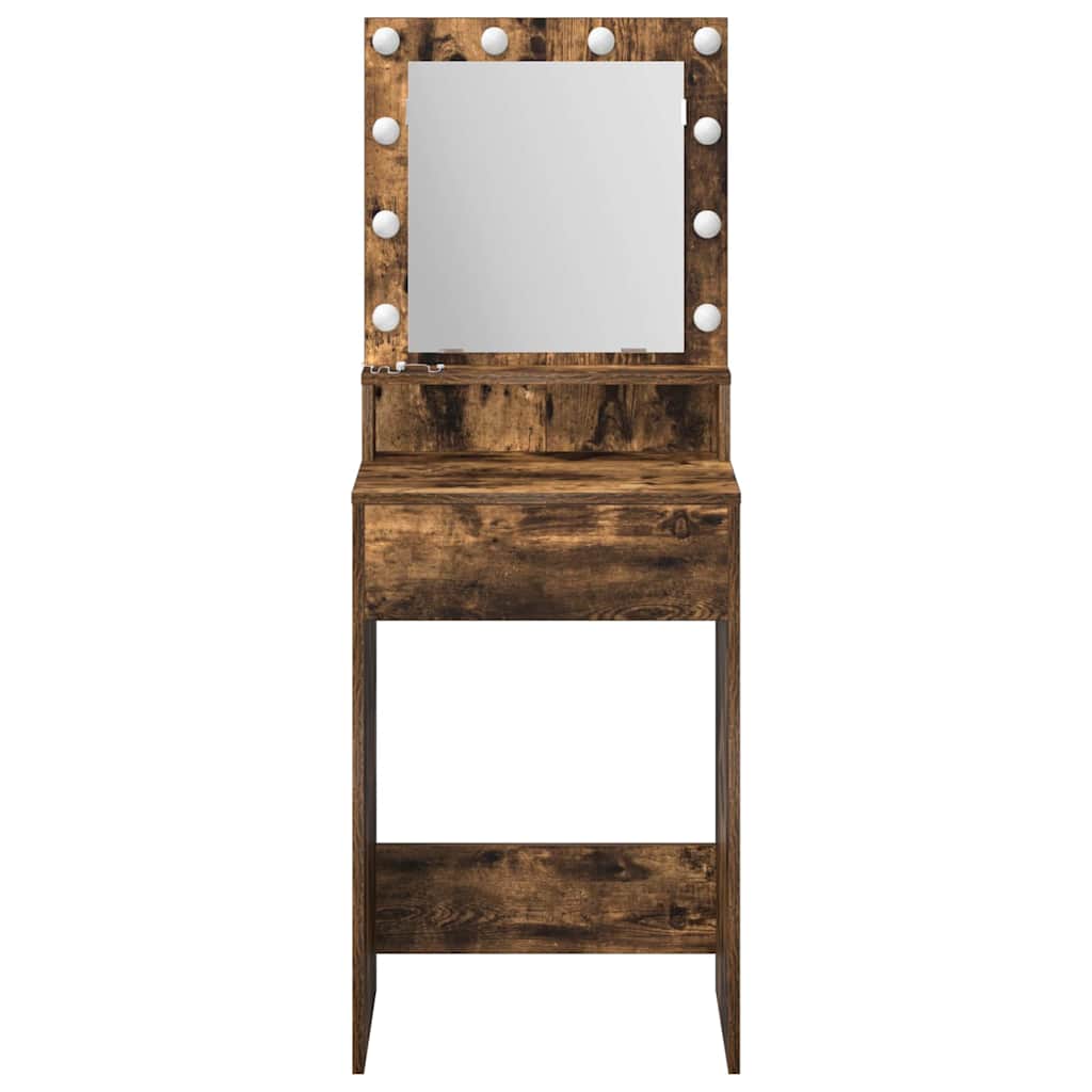 Sminkbord Rökfärgad Ek 50 x 41 x 135 cm
