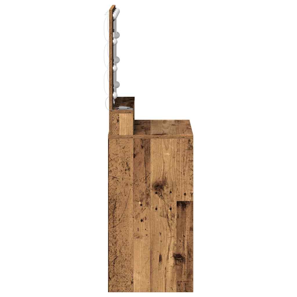 Sminkbord Gammalt Trä 50 x 41 x 135 cm