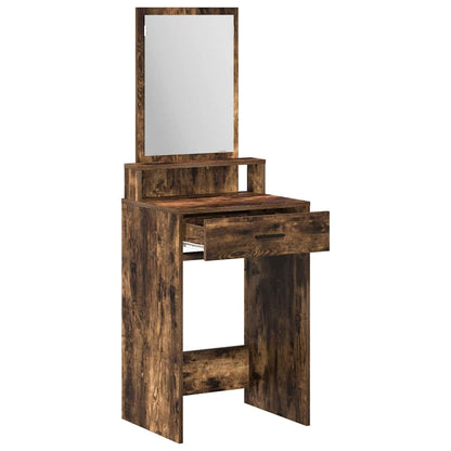 Sminkbord med låda Rökt ek 50 x 41 x 140 cm