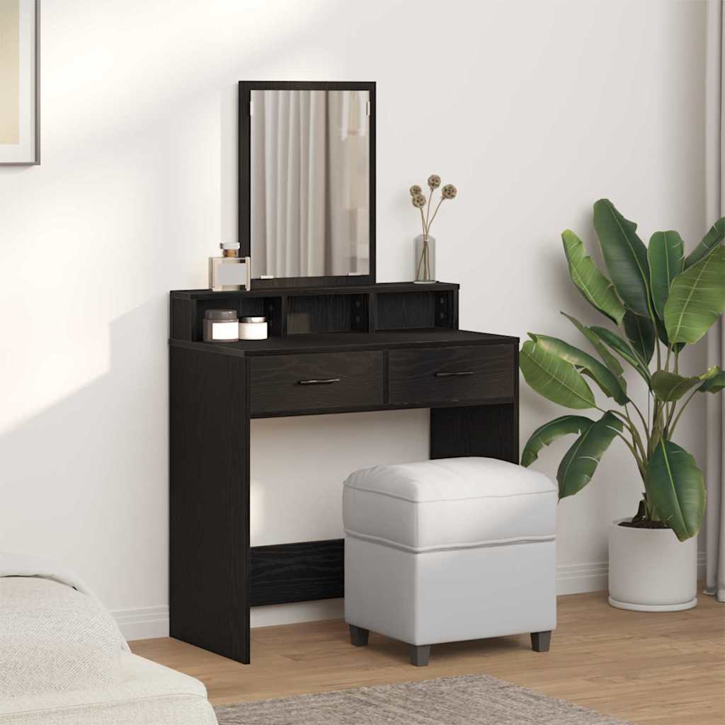 Sminkbord Svart Ek 79 x 41 x 140 cm