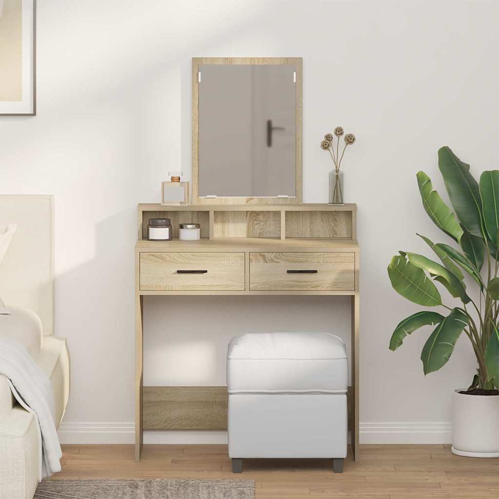 Sminkbord Sonoma Ek 79 x 41 x 140 cm