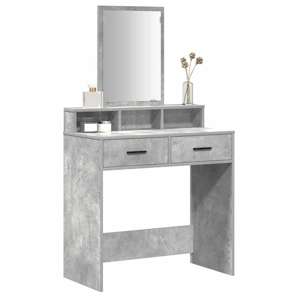 Sminkbord Betonggrå 79 x 41 x 140 cm