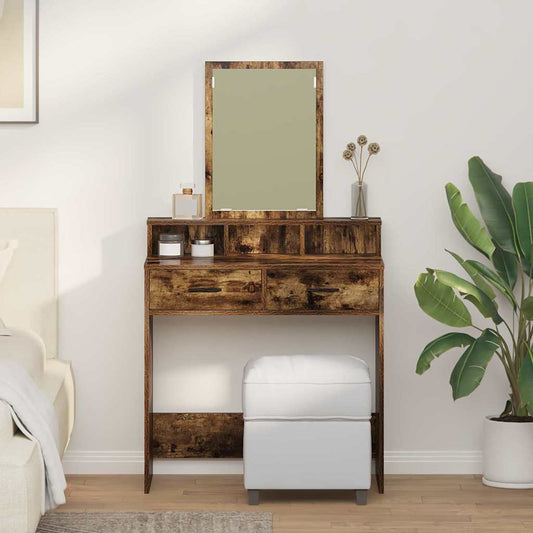 Sminkbord Rökfärgad Ek 79 x 41 x 140 cm