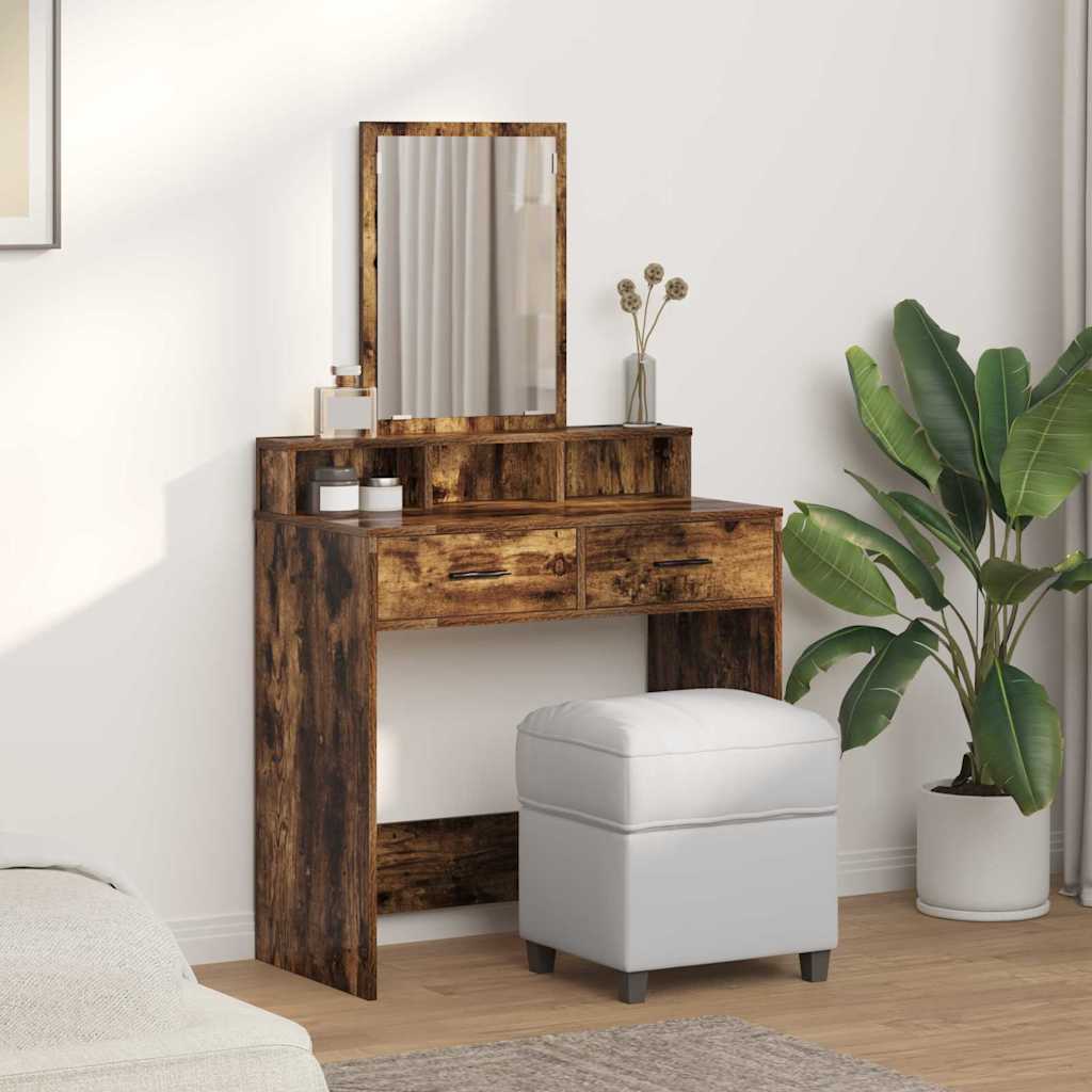 Sminkbord Rökfärgad Ek 79 x 41 x 140 cm