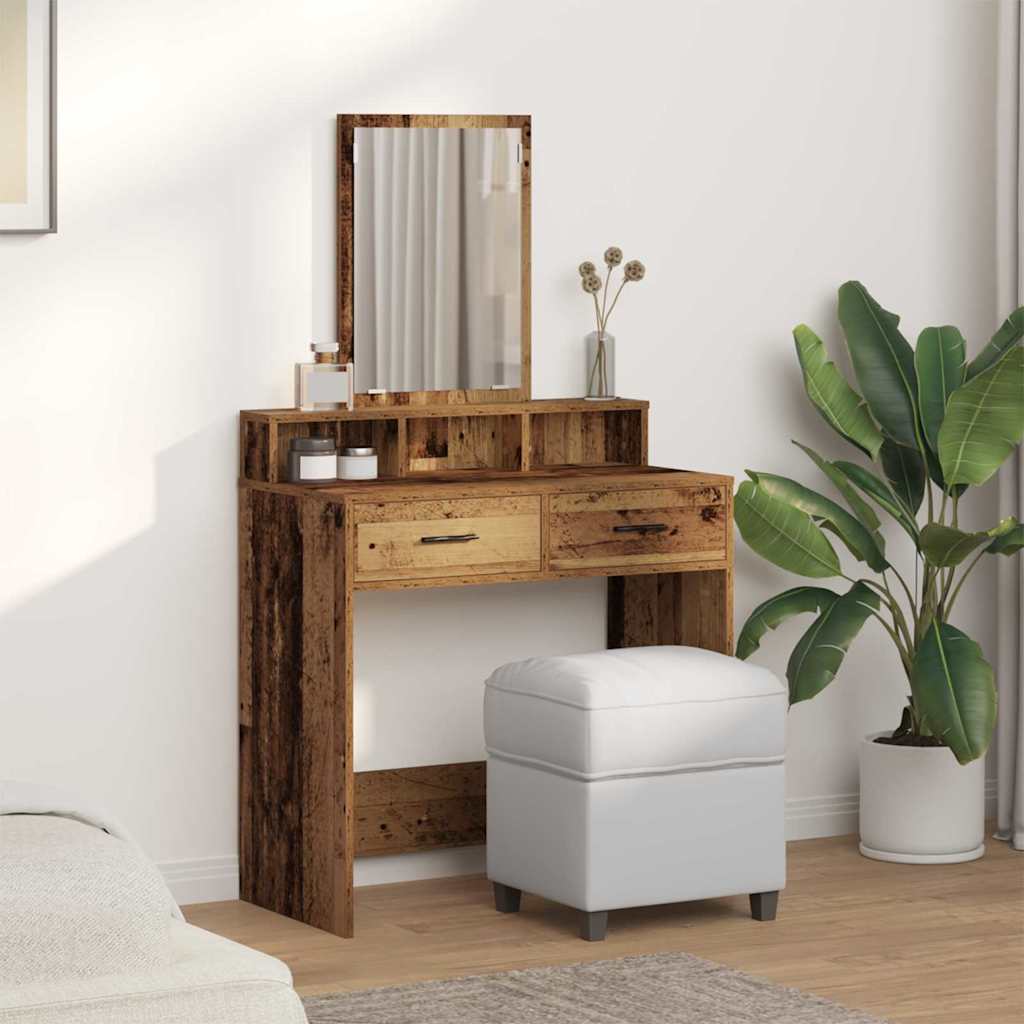 Sminkbord Gammalt Trä 79 x 41 x 140 cm