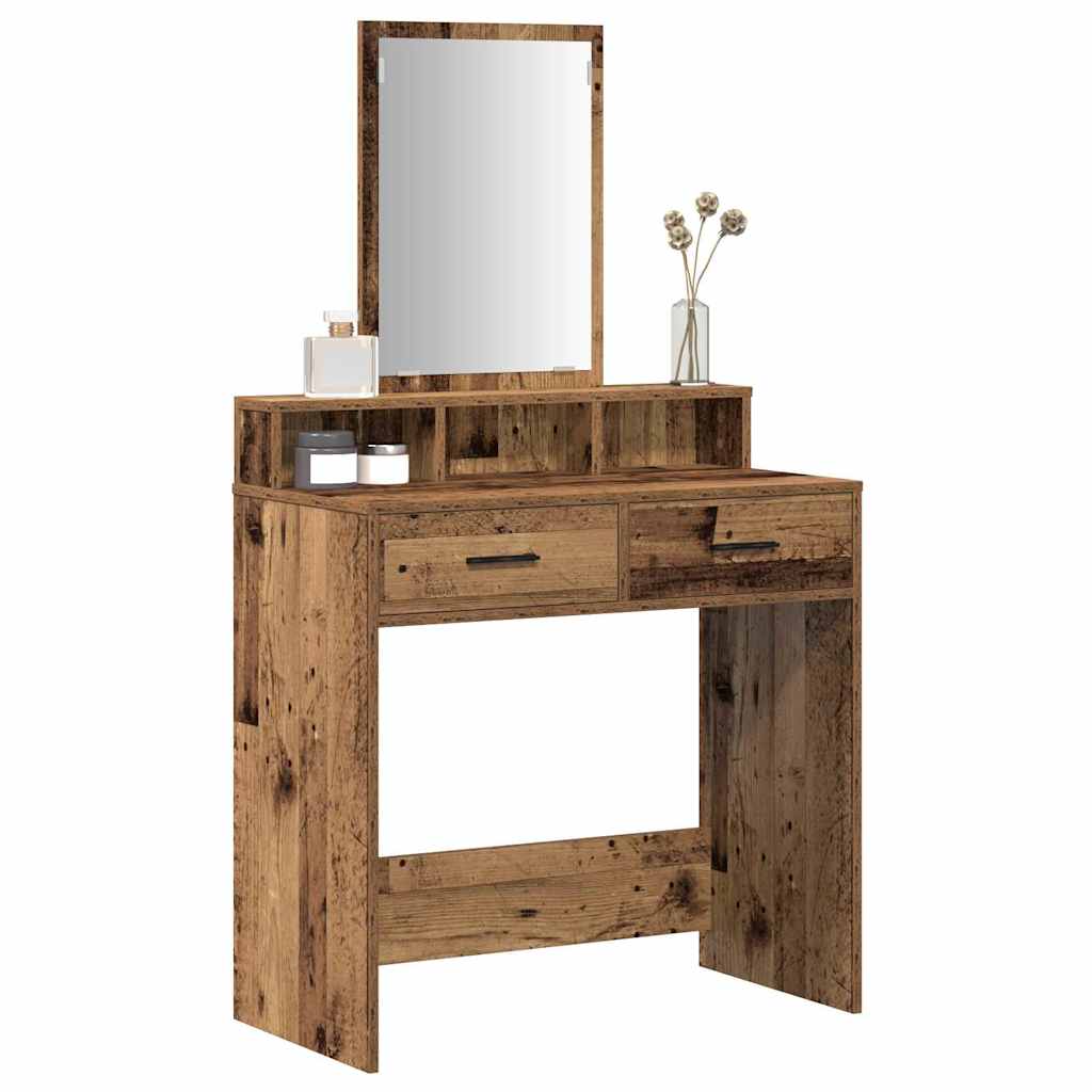 Sminkbord Gammalt Trä 79 x 41 x 140 cm