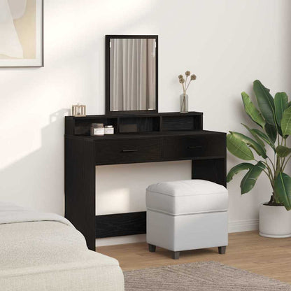 Sminkbord Svart Ek 100 x 41 x 140 cm