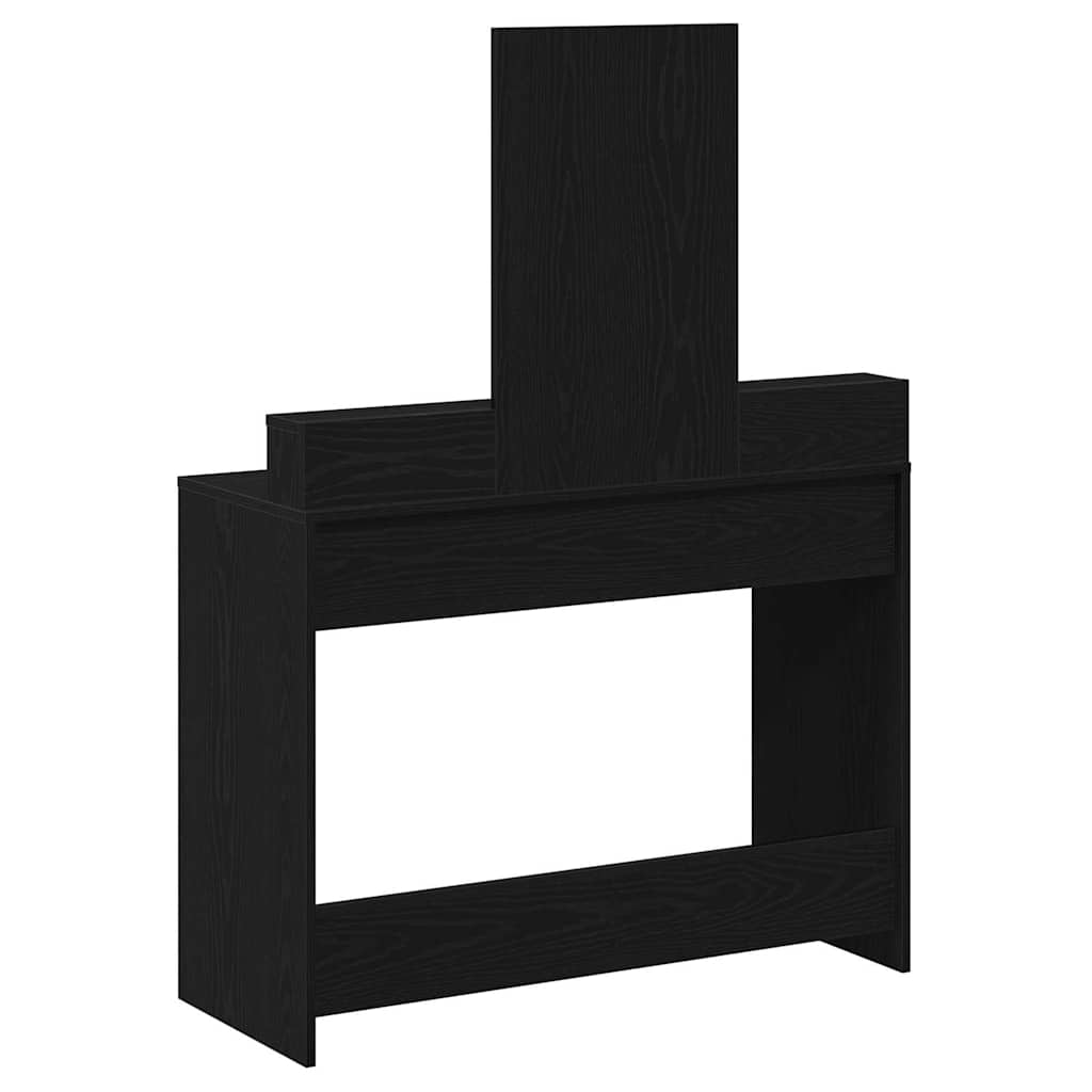Sminkbord Svart Ek 100 x 41 x 140 cm