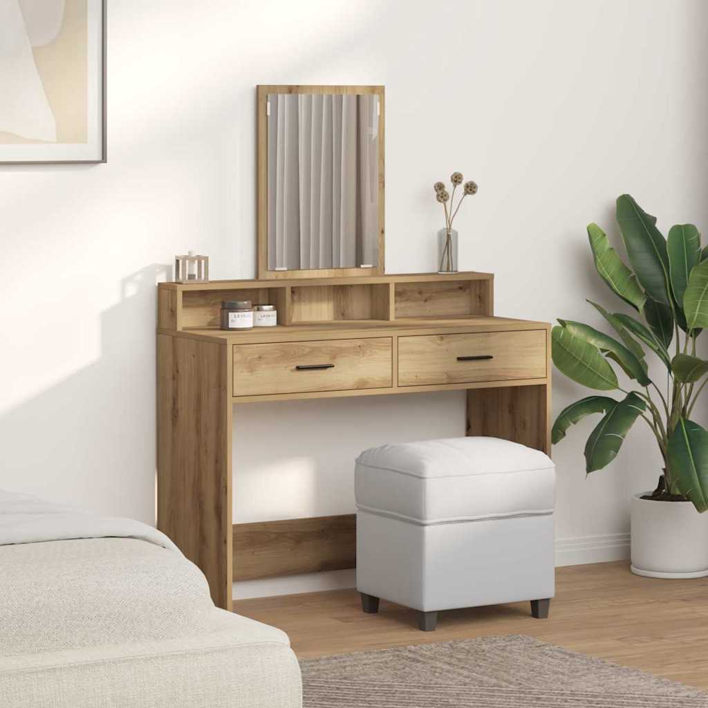Sminkbord Artisan Ek 100 x 41 x 140 cm