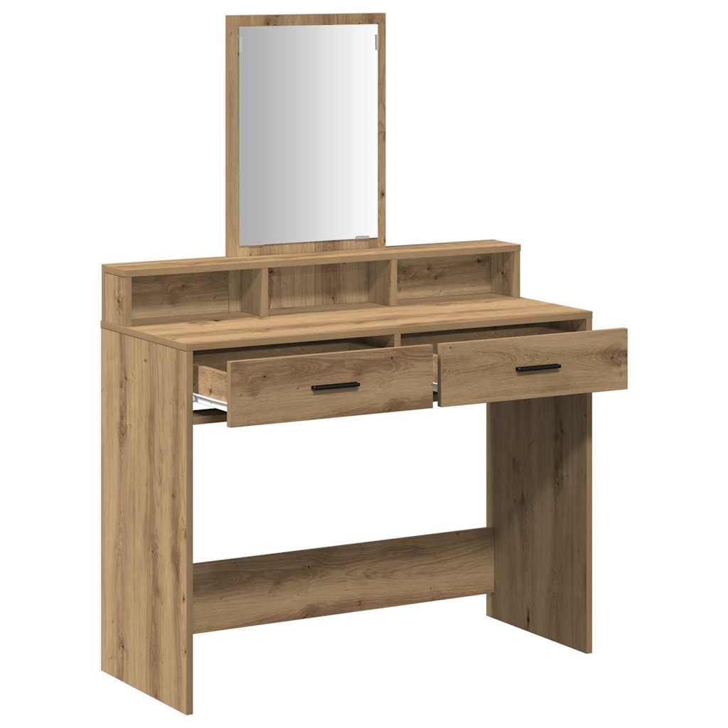 Sminkbord Artisan Ek 100 x 41 x 140 cm