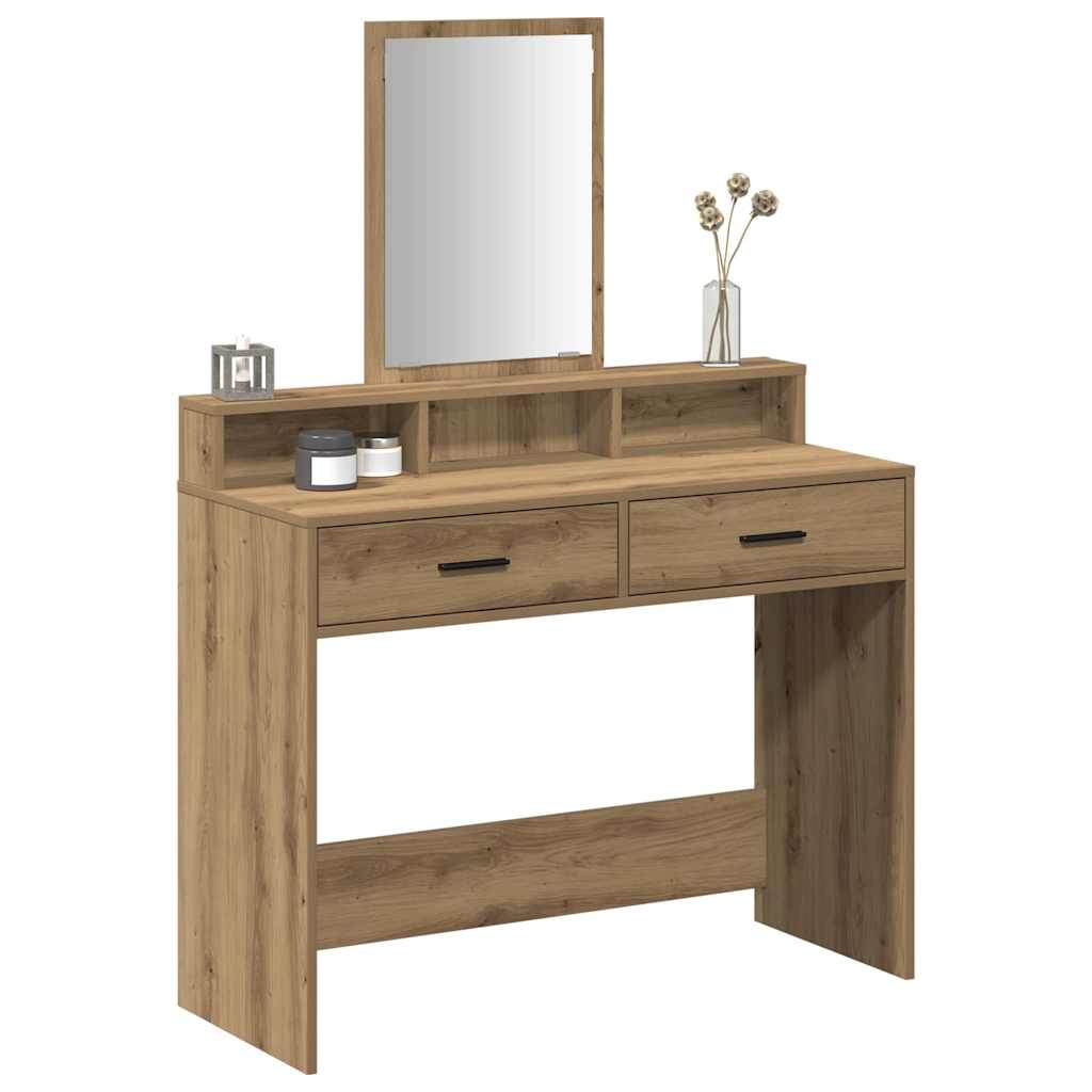 Sminkbord Artisan Ek 100 x 41 x 140 cm