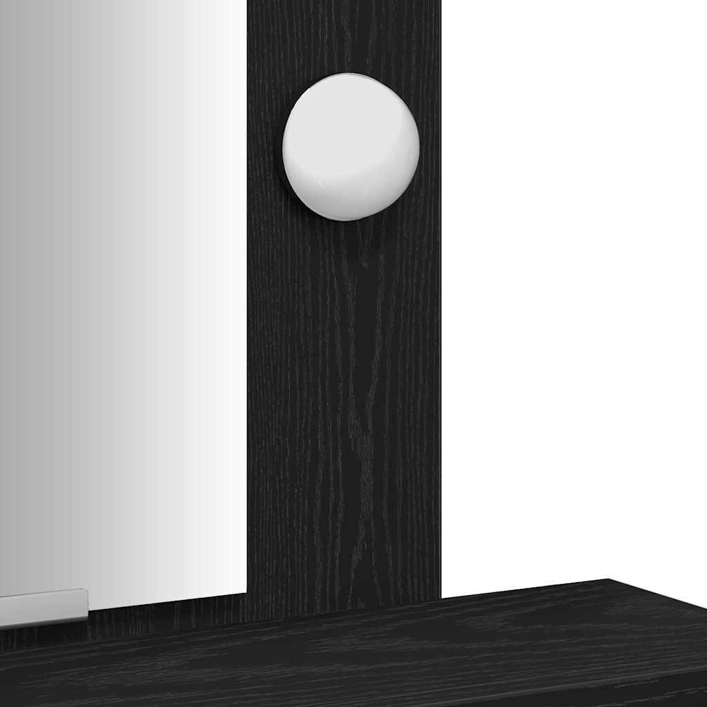 Sminkbord Svart 50 x 41 x 140 cm