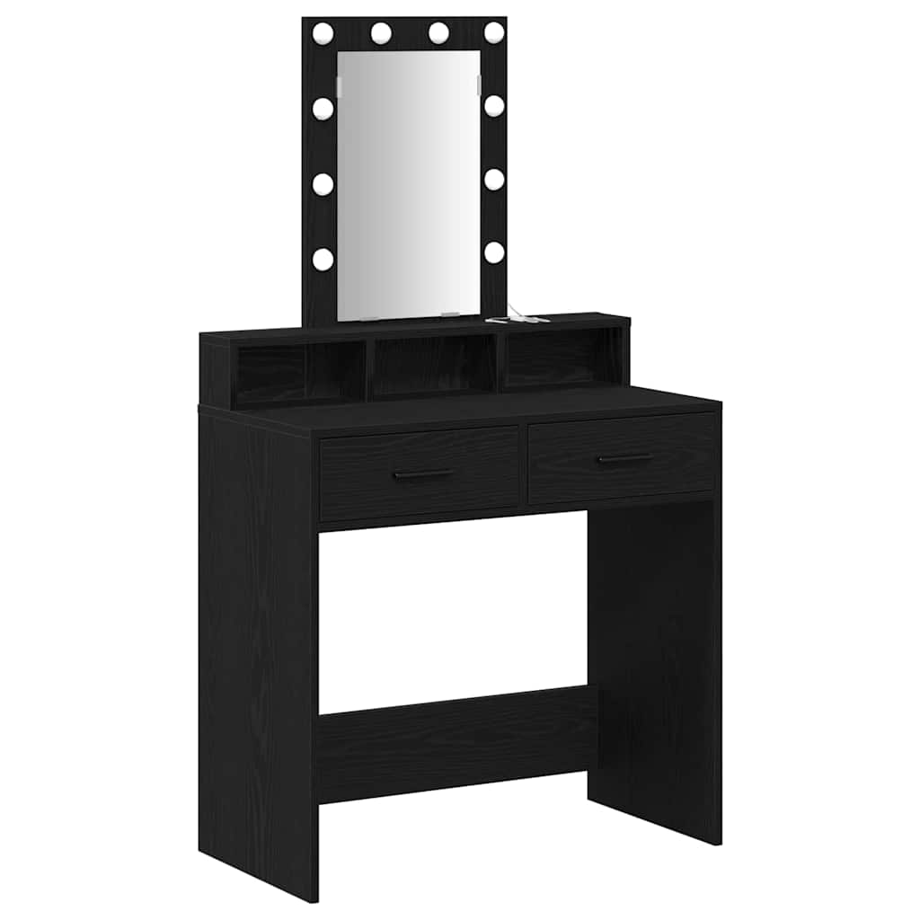 Sminkbord Svart 79 x 41 x 140 cm