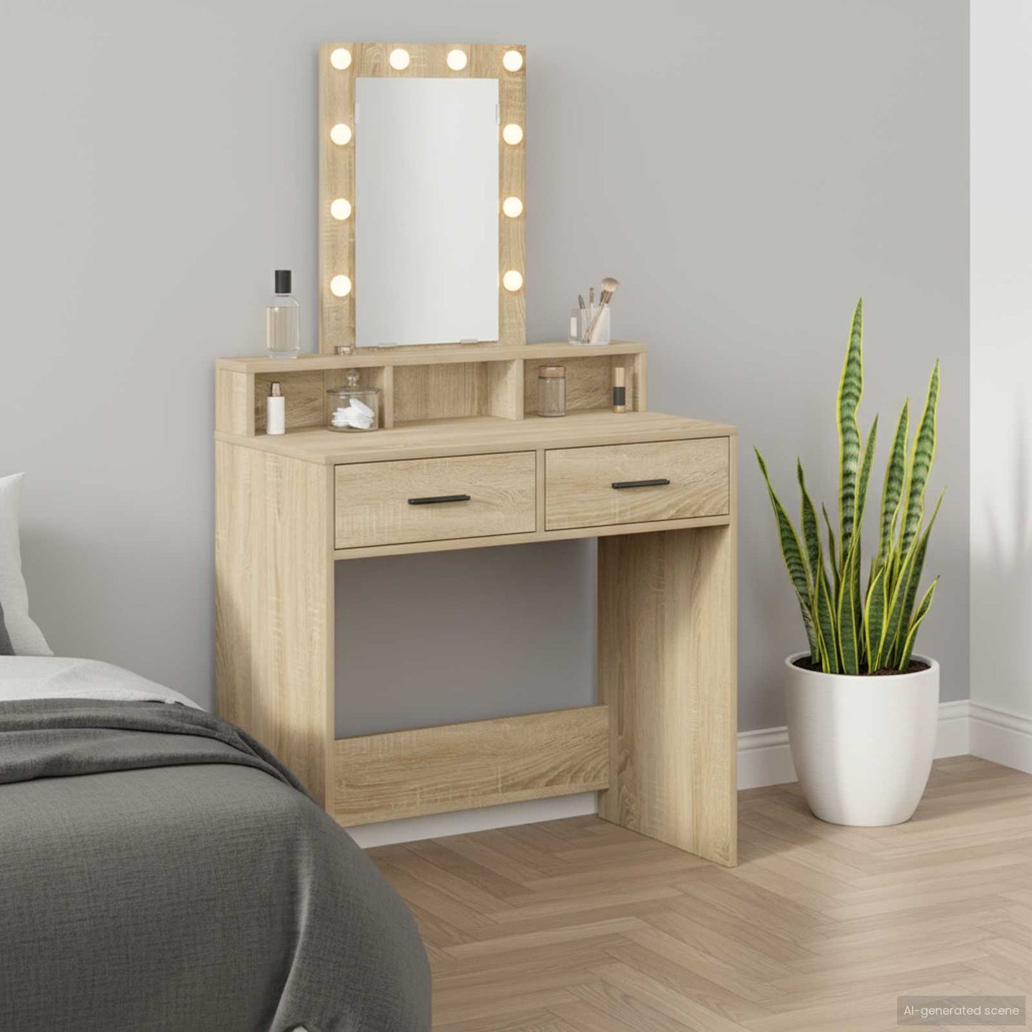 Sminkbord Brun 79 x 41 x 140 cm