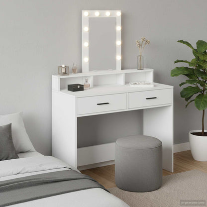 Sminkbord Vit 100 x 41 x 140 cm