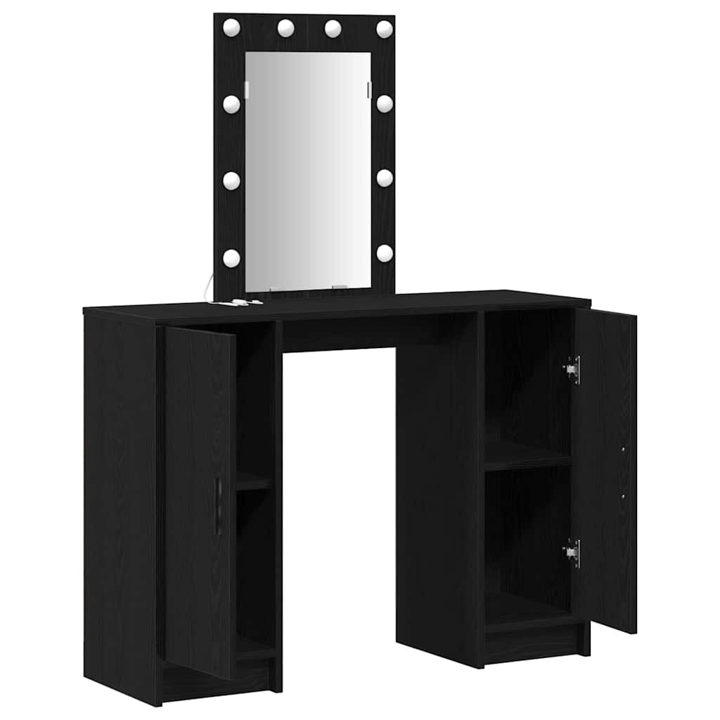 Sminkbord Svart 102 x 33 x 135 cm