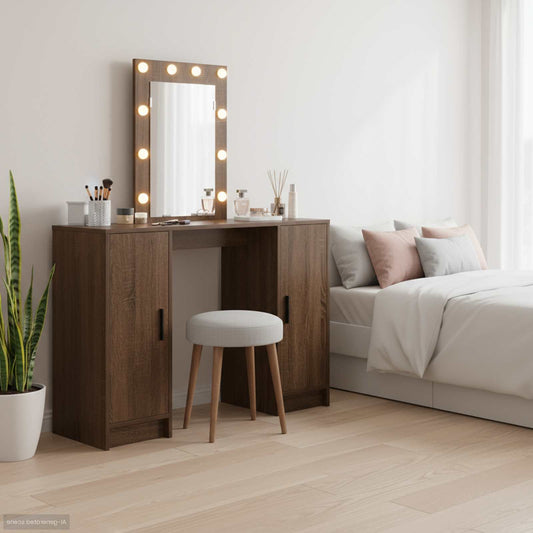 Sminkbord Brun 102 x 33 x 135 cm