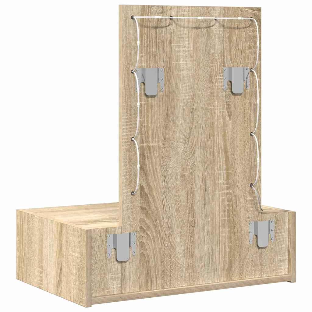 Sminkbord med låda Brun 60 x 40 x 70 cm