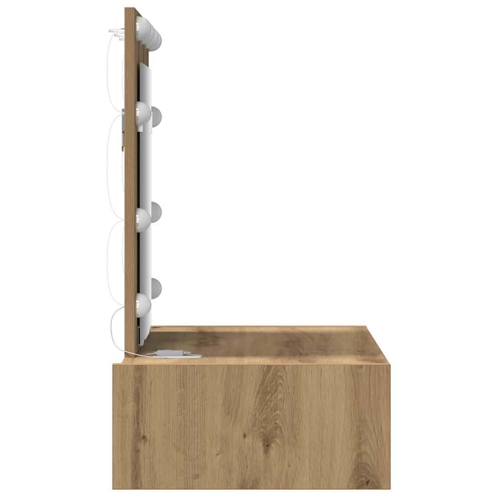 Sminkbord med låda Brun 60 x 40 x 70 cm