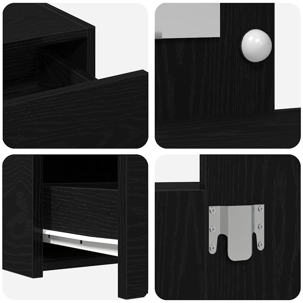 Sminkbord Svart 83 x 40 x 70 cm