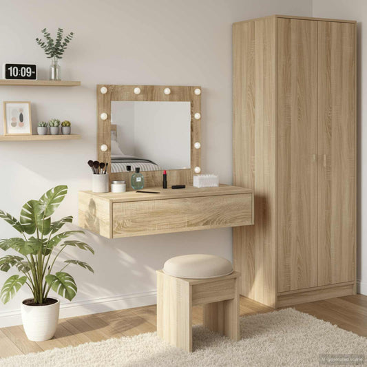 Sminkbord Brun 83 x 40 x 70 cm