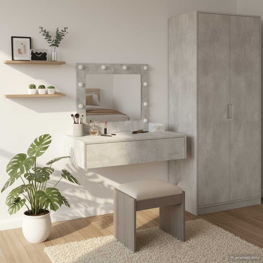 Sminkbord Grå 83 x 40 x 70 cm
