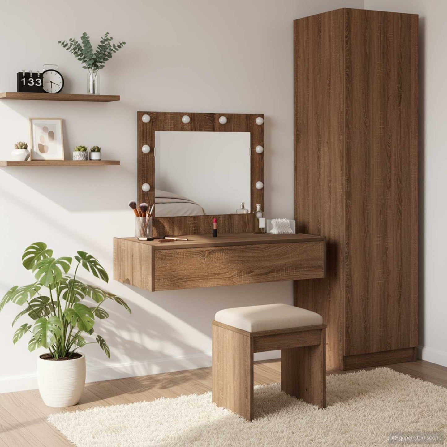 Sminkbord Brun 83 x 40 x 70 cm