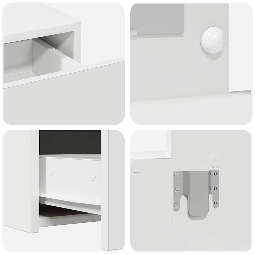 Sminkbord Vit 100 x 40 x 70 cm