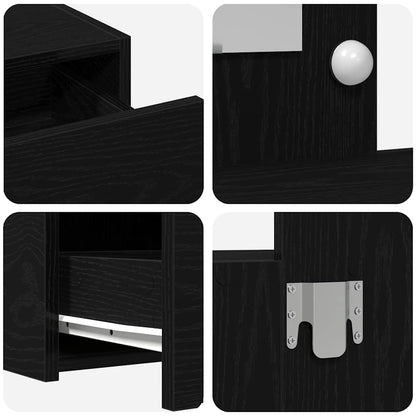 Sminkbord Svart 100 x 40 x 70 cm