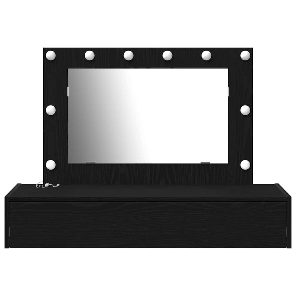 Sminkbord Svart 100 x 40 x 70 cm