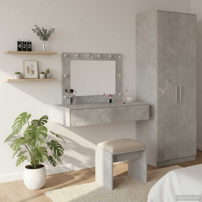 Sminkbord Grå 100 x 40 x 70 cm
