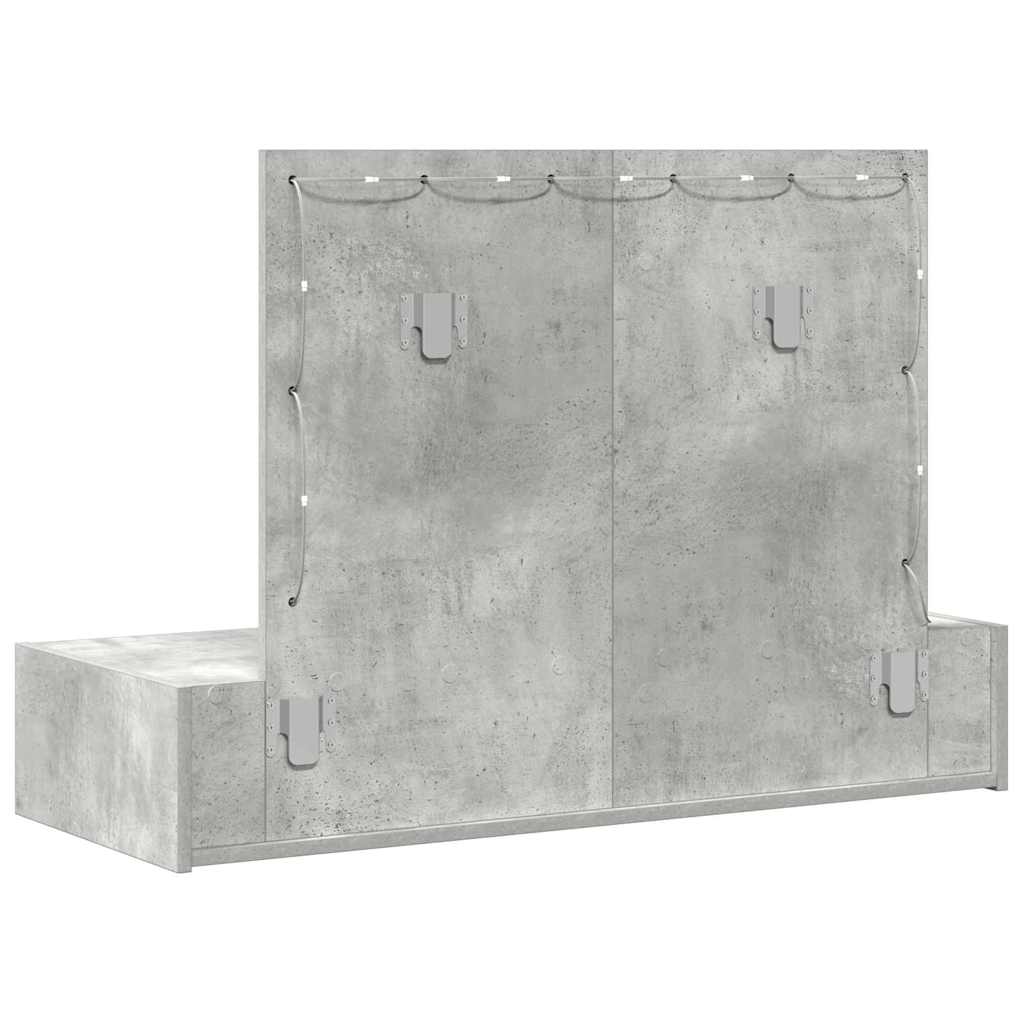 Sminkbord Grå 100 x 40 x 70 cm