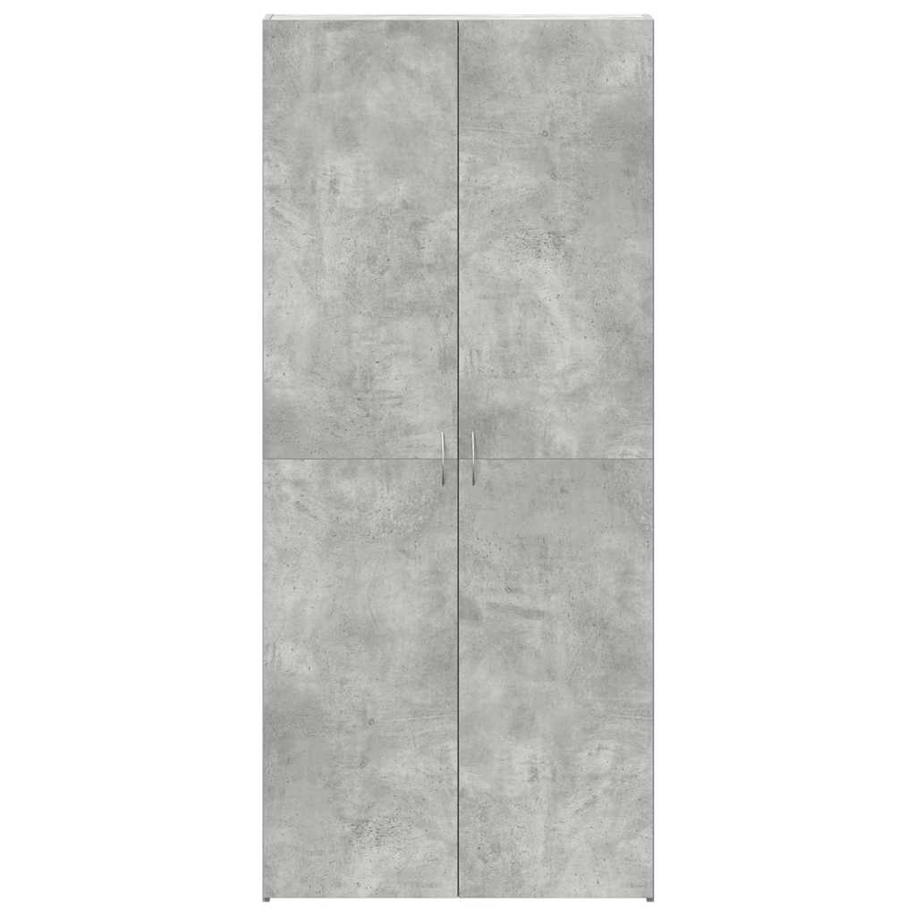Skoställ Grå Skoskåp med hylla 80 x 35.5 x 180 cm