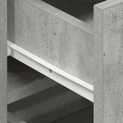 Skänk Betonggrå med låda 120 x 36 x 69 cm