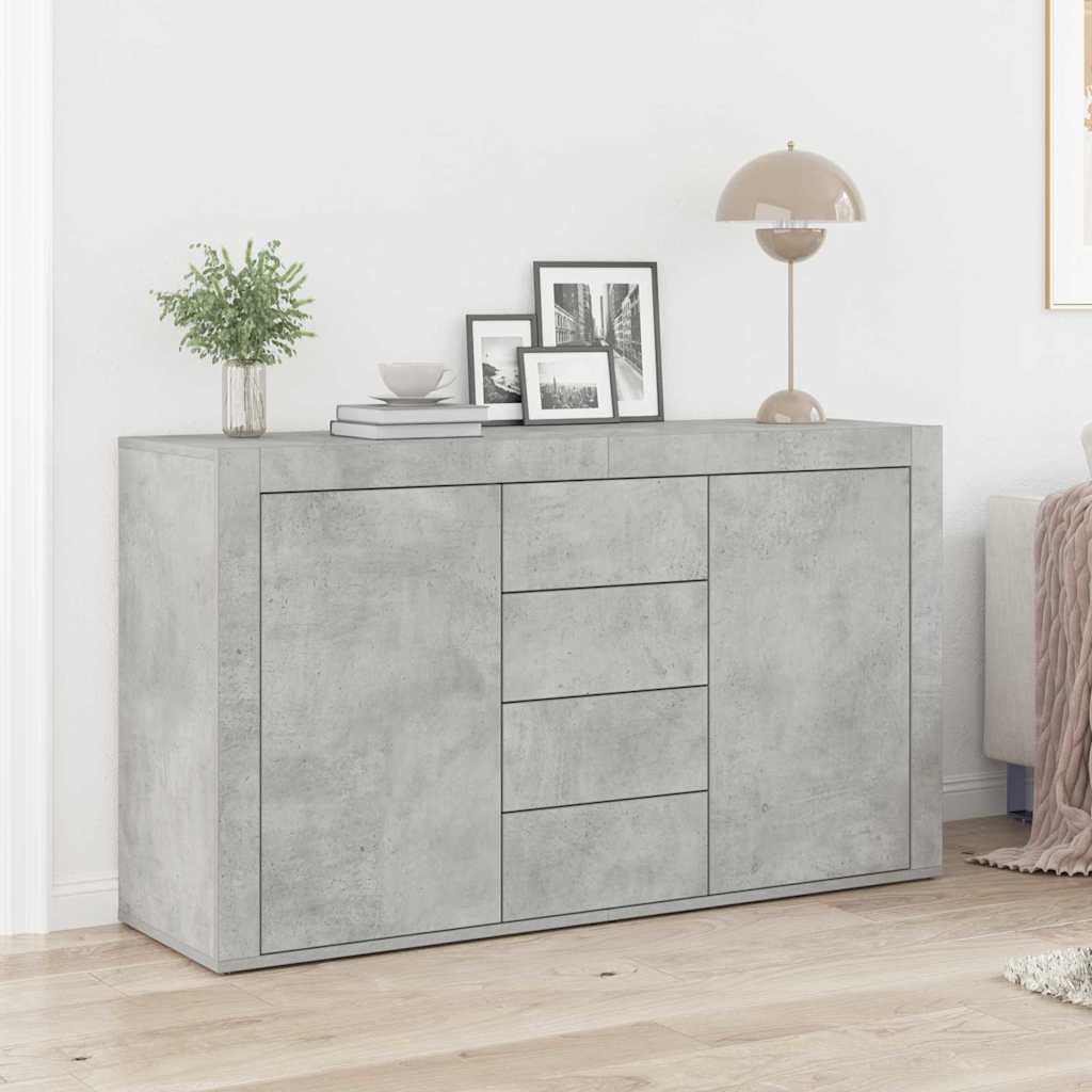 Skänk Betonggrå med låda 120 x 36 x 69 cm